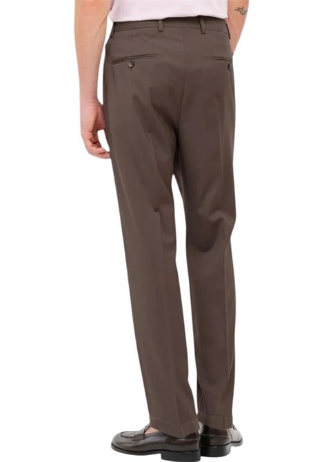 PANTALONE UOMO FRESCO LANA STRETCH MARRONE MANUEL RITZ | Pantaloni | 4032P1658 26000029